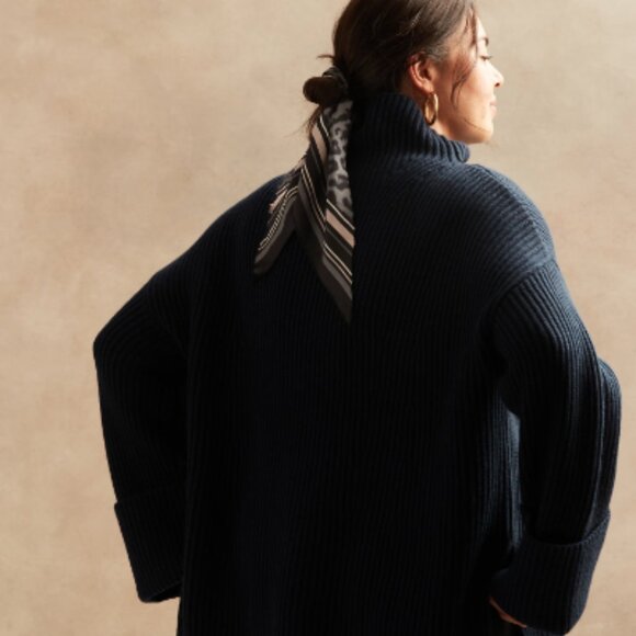 Banana Republic Oversized Merino Cashmere Sweater XXSP NWT - Picture 3 of 7